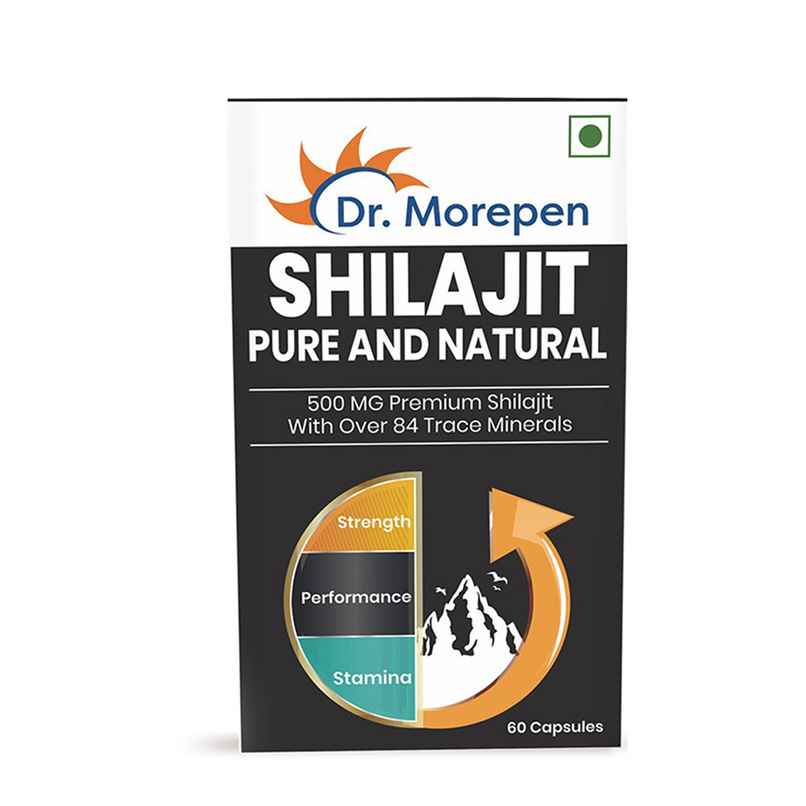 Dr. Morepen Pure Shilajit Capsules Boosts Immunity, Strength and Stamina