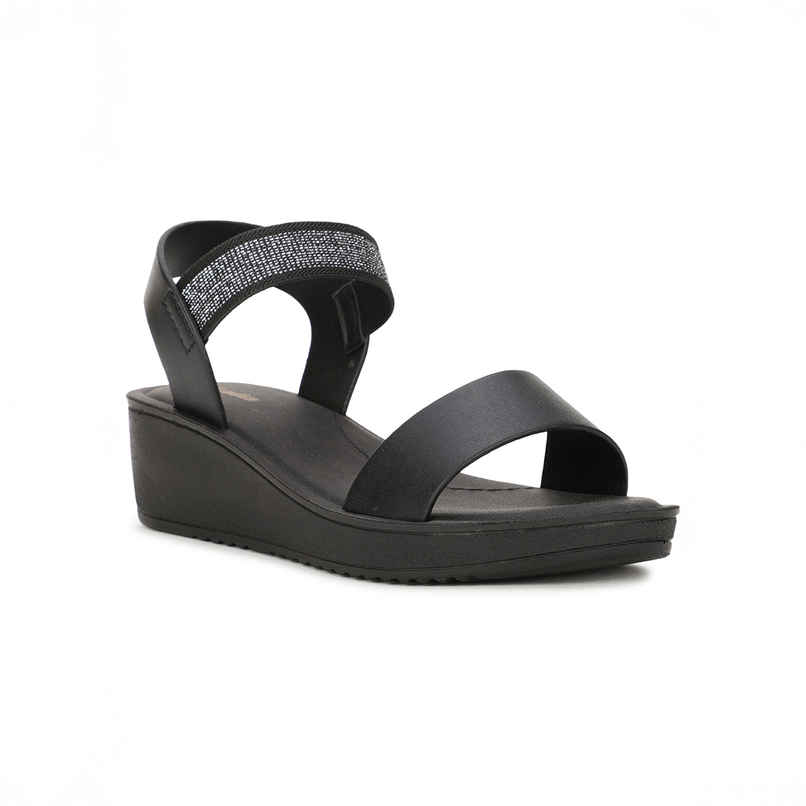 Bata Black Heels For Women - 3