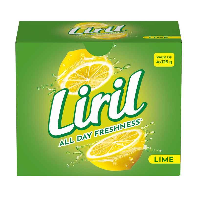 Liril Lime & Tea Tree Oil Soap (Pack Of 4)