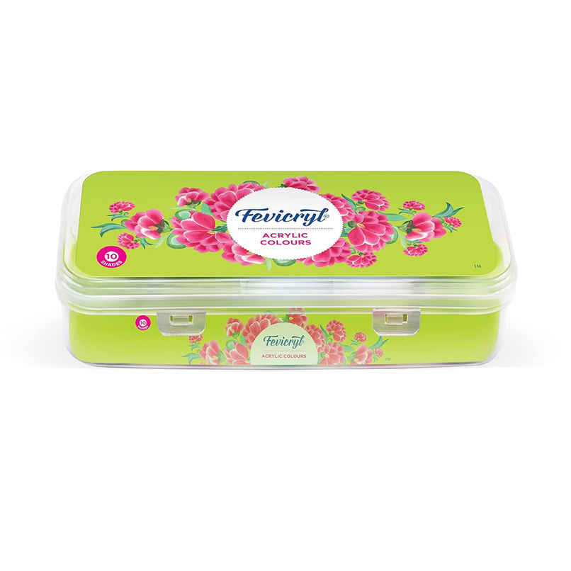 Fevicryl Acrylic Sunflower Colours Kit - 10 Colours