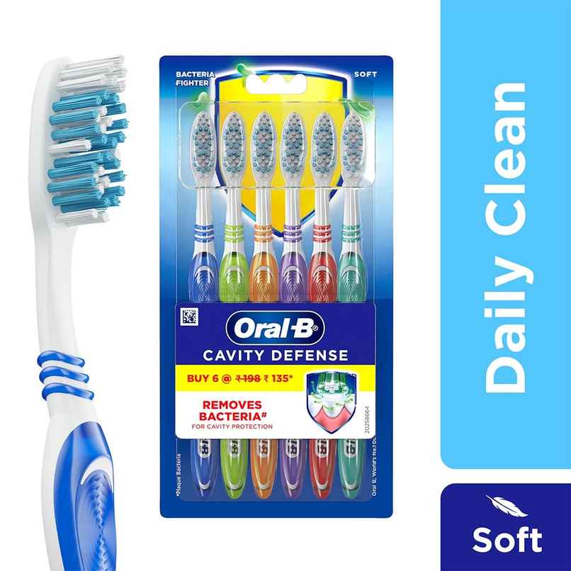Oral-B Cavity Defense Bacteria Fighter Soft Toothbrush