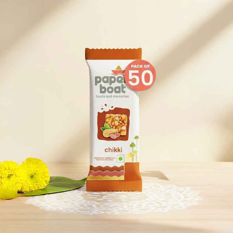 Paper Boat Chikki Jar | Peanut Chikki Bar Paper Boat Chikki Jar | Peanut Chikki Bar