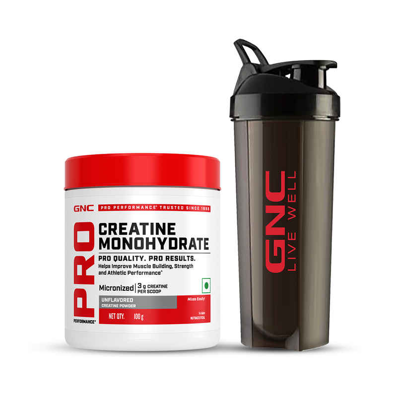 GNC Pure Micronized Creatine Monohydrate With Free Shaker