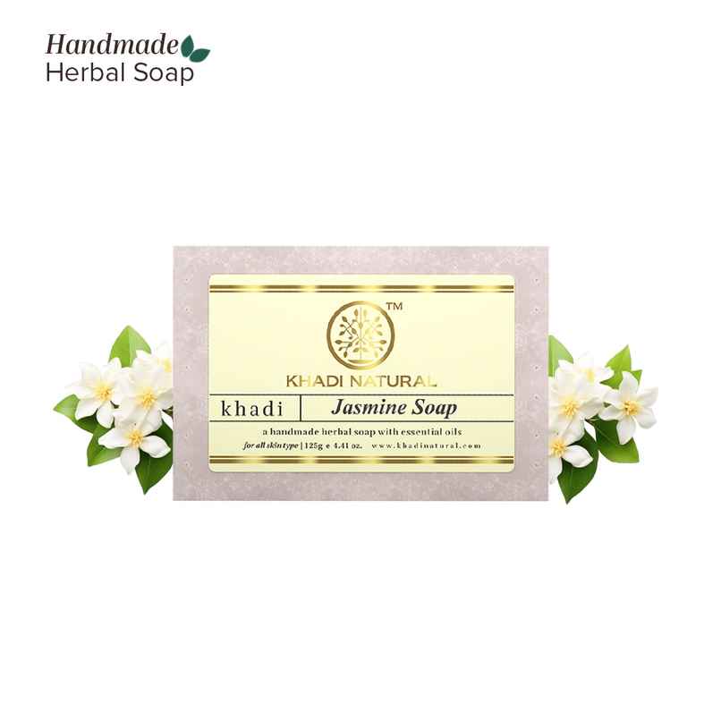 Khadi Natural Jasmine Handmade Soap Revitalizes Dull Skin