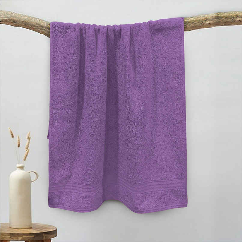 Sassoon Anatolia 100% Cotton Large Bath Towel | Purple | 70 x 140 cm
