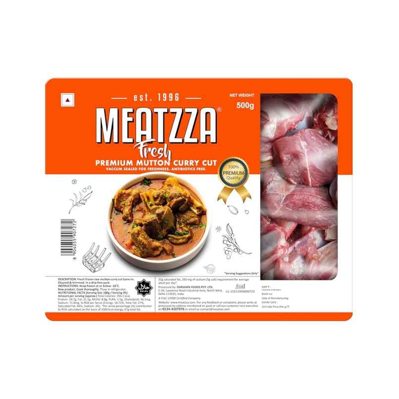 Meatzza Fresh -Mutton Curry Cut