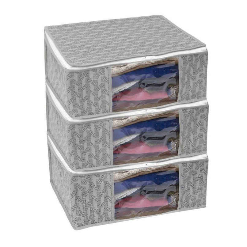 HomeStrap Fabric Regular Cloth Organizer | Grey