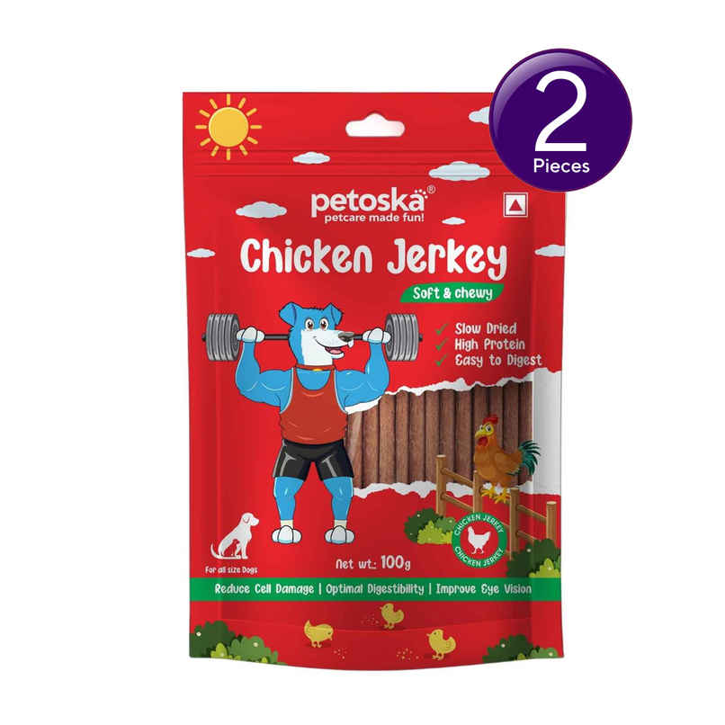 Petoska Dog Treats Chicken Jerky Combo
