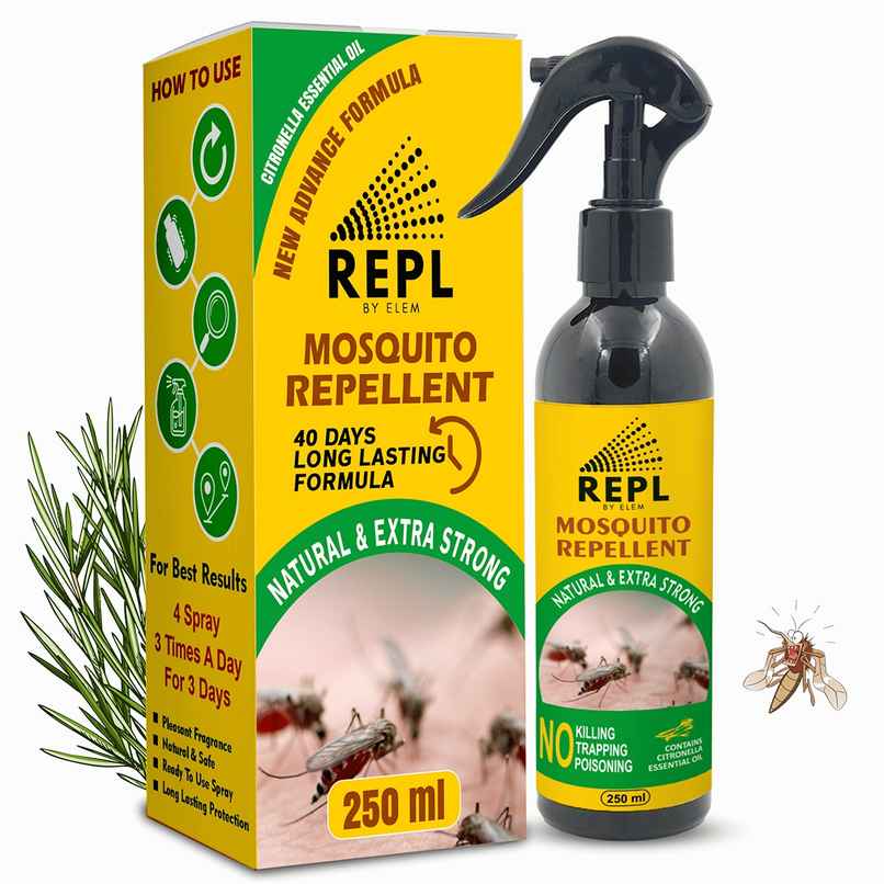 Repl Mosquito Repellent Spray | 8+ Hours Protection | 100% Herbal