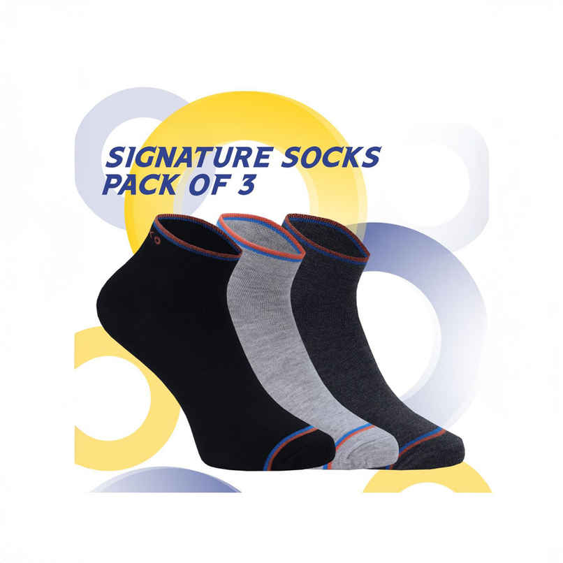 SOXBAE Vetical Striped Men's Ankle Socks | Multicolour - Free Size