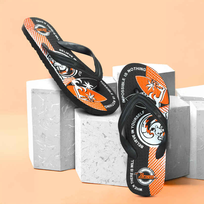 Paragon Men's Orange Hwk Slippers HWK3720G UK 6