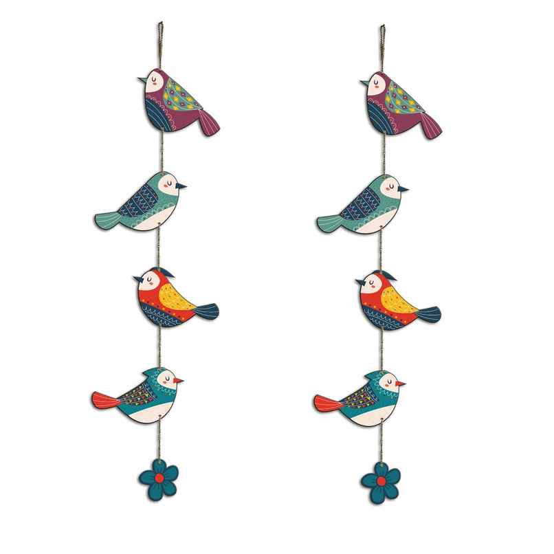 Artvibes Colorful Birds Wall and Door Hanging for Home | gift | Wall Decoration | Wh5216n