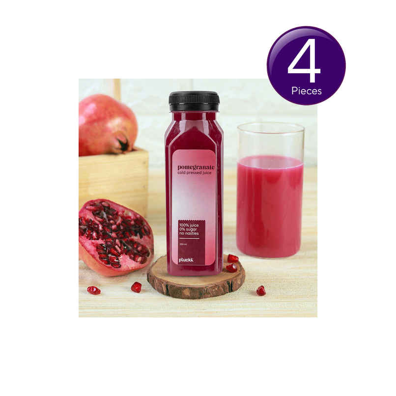  Pluckk Cold-Pressed Pomegranate Fruit Juice | No Added Sugar | No Preservatives | Rich in Vitamin E Combo 