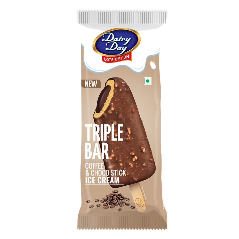 Dairy Day Triple Bar Coffee Ice Cream Stick