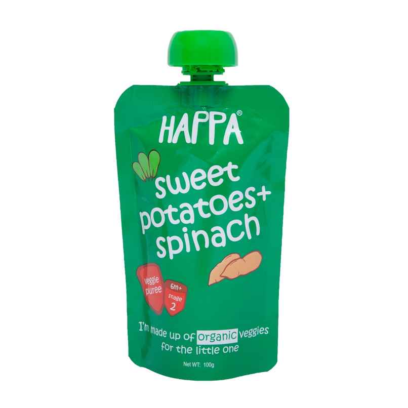 Happa Sweet Potato | Spinach Pureee Happa Sweet Potato | Spinach Pureee