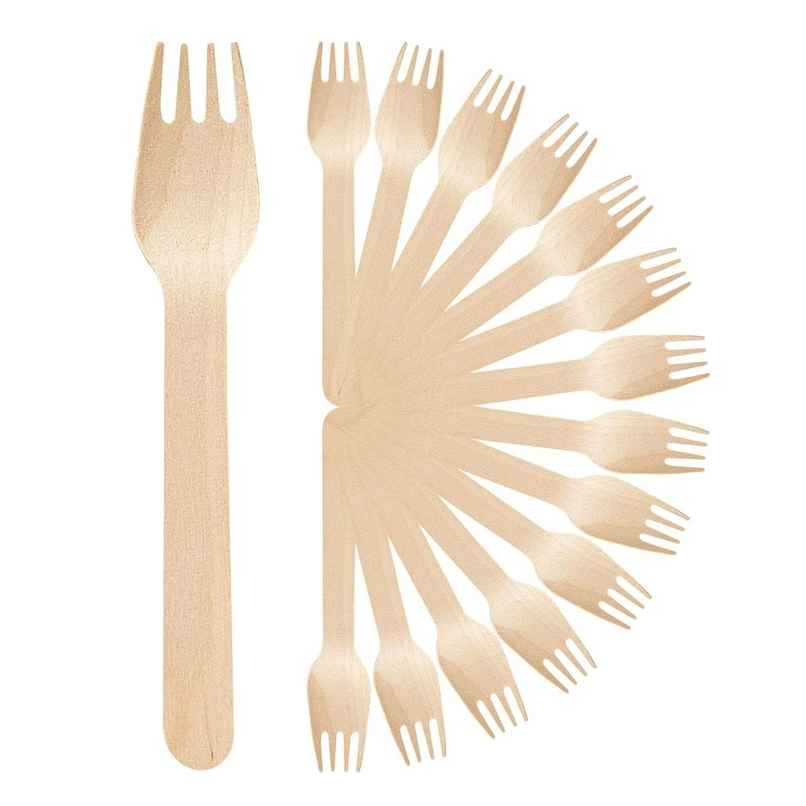 Naturepac Wooden Fork | 160 mm | 25 pcs