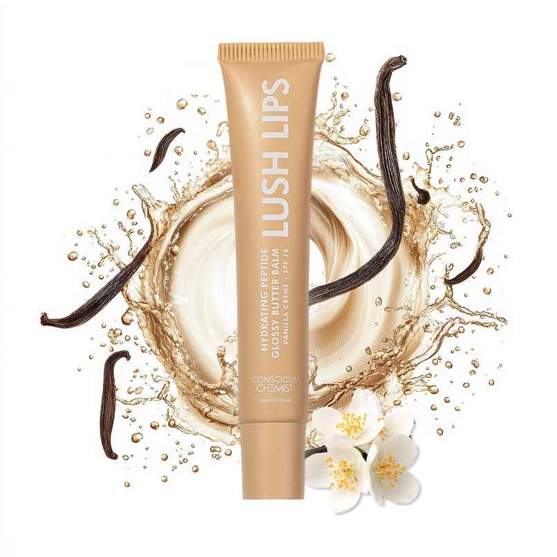 Conscious Chemist Multi Peptide And Shea Butter Infused Hydrating Lip Balm | Vanilla Creme