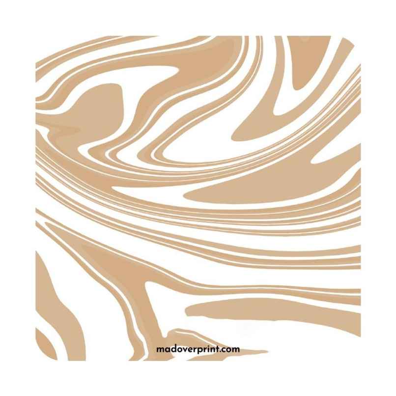 Mad Over Print Marble Coaster (Set Of 6)