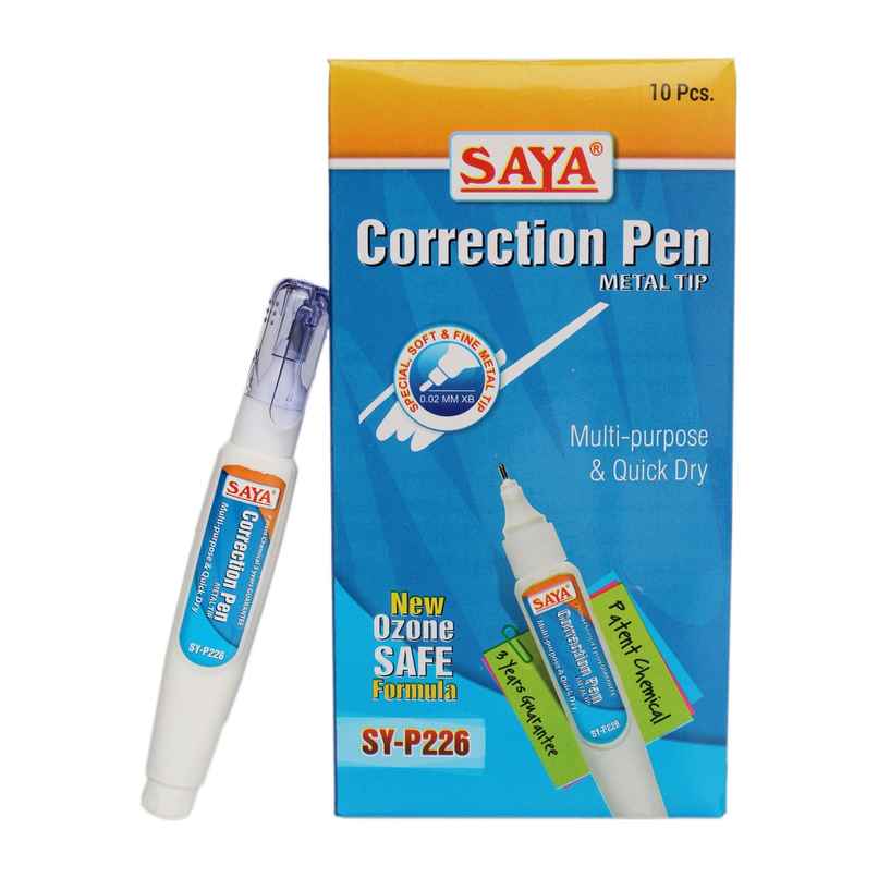 Saya Correction Pen, Smooth and Precise for Clean Corrections