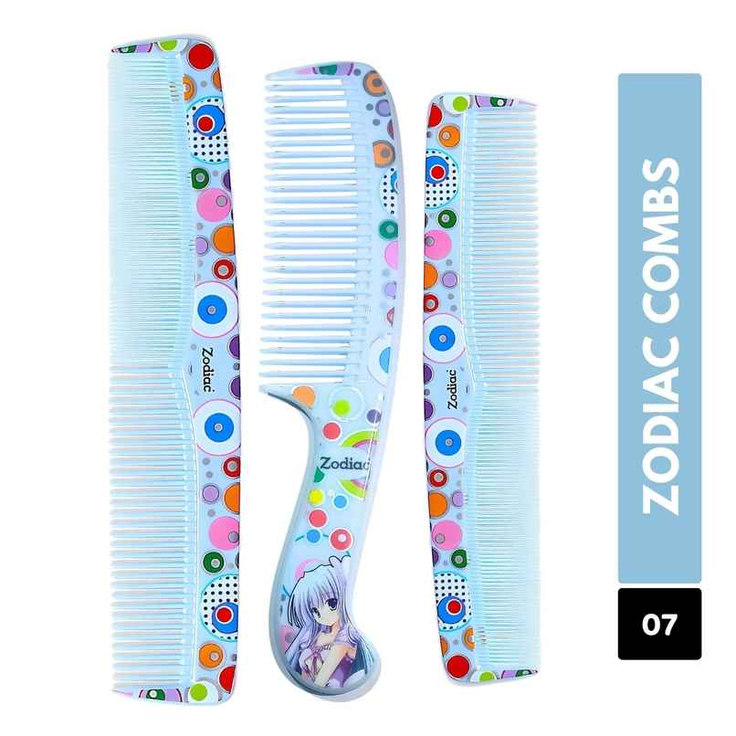 Zodiac 3P Designer Comb Pack | Blue