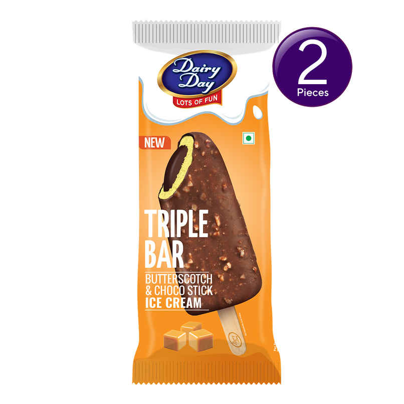 Dairy Day Triple Bar Butterscotch Ice Cream Stick Combo