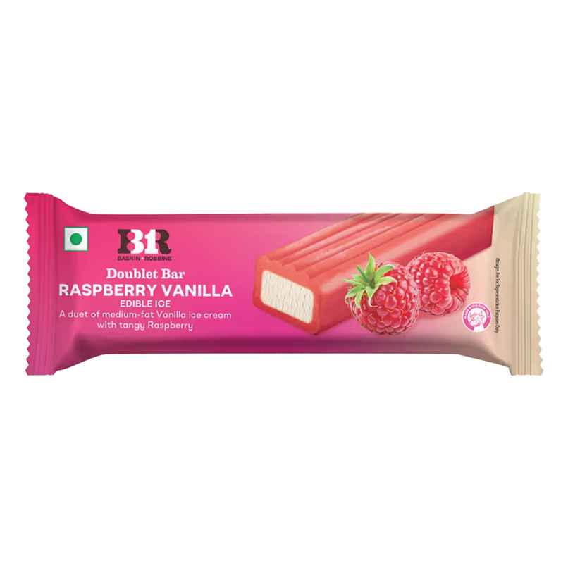 Baskin Robbins Raspberry Vanilla Doublet Bar Ice Cream Stick
