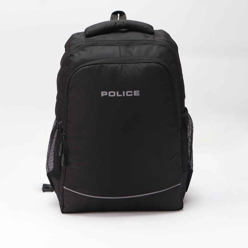 Police Unisex Solid Nylon 20 L Laptop Backpack | Black - 15.6 Inches