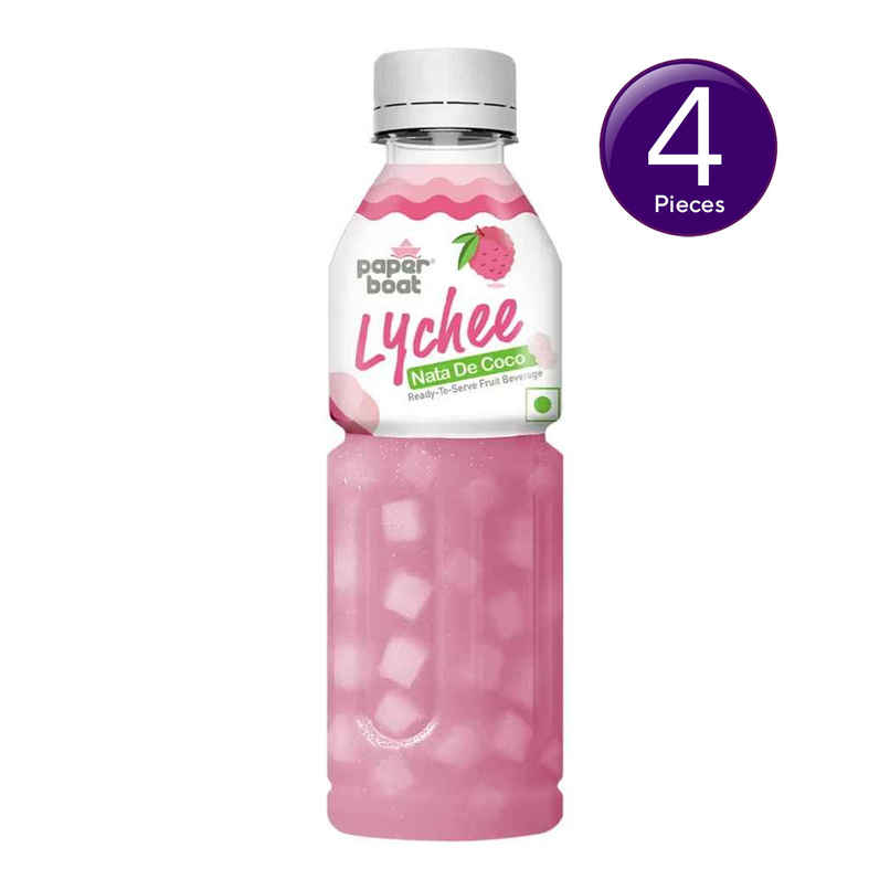 Paper Boat Lychee Fruit Juice | Juicy Sips, Chewy Bites | Refreshing Summer Drinks Combo 