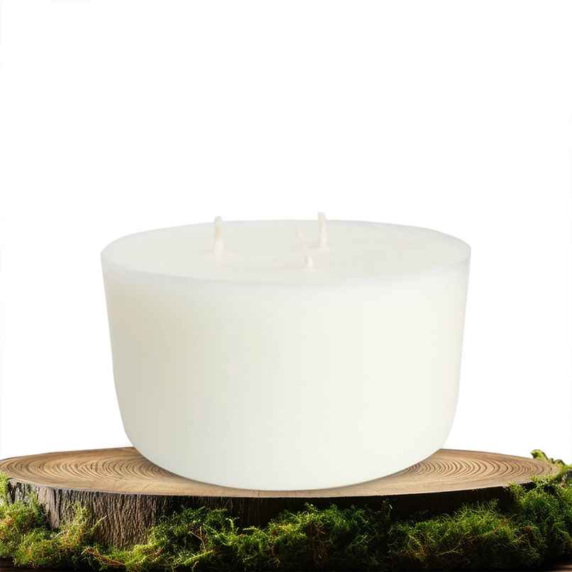 EKAM Mahogany Scented 3 Wick Soy Wax Candle Refill | 256 g | 35 Hour Burn Time