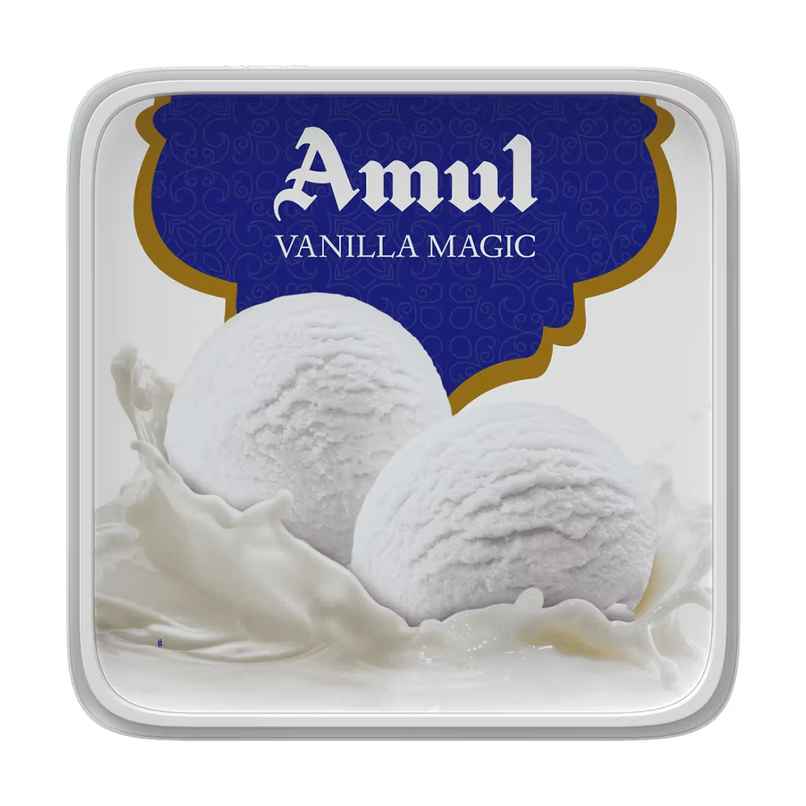 Amul Vanilla Magic Ice Cream Tub | Creamy Delight
