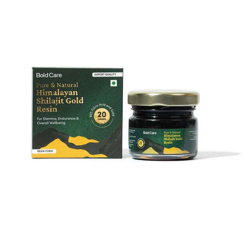 Bold Care Himalayan Shilajit Gold Resin | Pure | Natural | 80+ Minerals