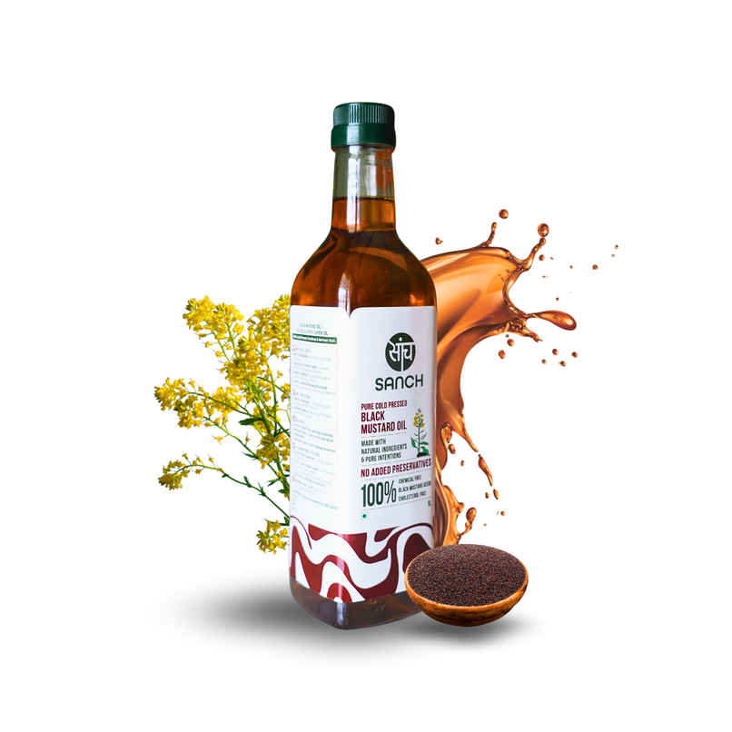 Sanch Black Mustard (Sarson) Cold Pressed Oil