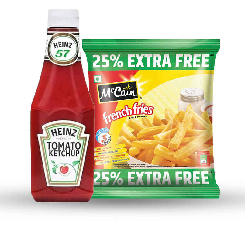 Heinz Tomato Ketchup (435g) & Mccain French Fries (420g) Combo Heinz Tomato Ketchup (435g) & Mccain French Fries (420g) Combo