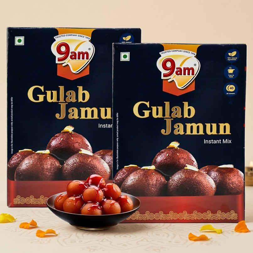 9am Gulab Jamun Instant Mix, Quick & Easy Dessert Mix