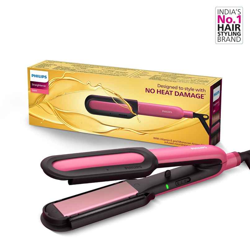 Philips India's No.1 Hair Styling Brand NourishCare Hair Straightener | BHS522/00