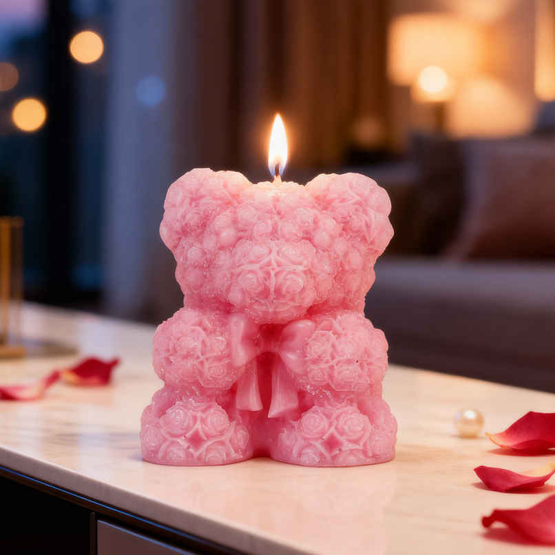 Ekam Moonlit Desire Teddy Bear Candle