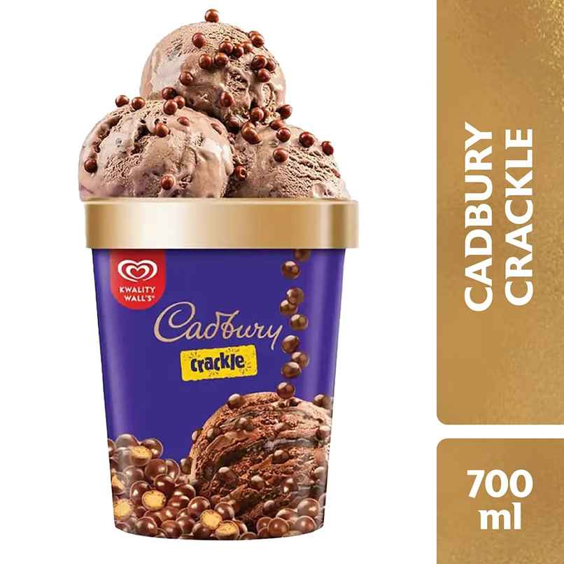 Kwality Wall's Cadbury Crackle Tub | Chocolatey & Crunchy