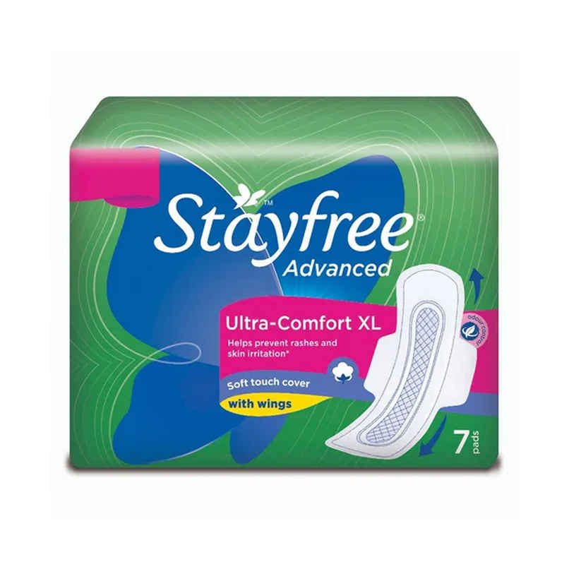 Stayfree Advance Ultra Comfort Sanitary Pads | XL | 7 pcs
