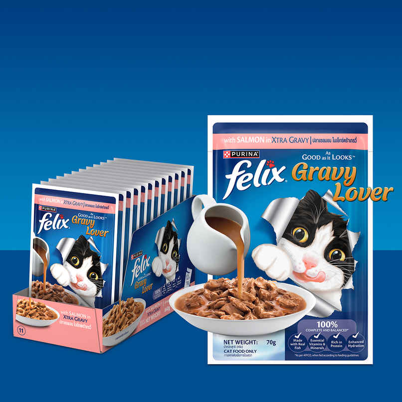 Purina Felix Gravy Lover, Meaty Salmon Chunks Purina Felix Gravy Lover, Meaty Salmon Chunks