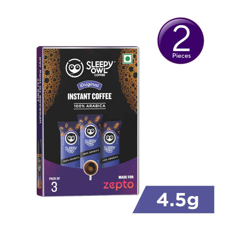 Sleepy Owl Original Arabica Instant Coffee Sachets Combo