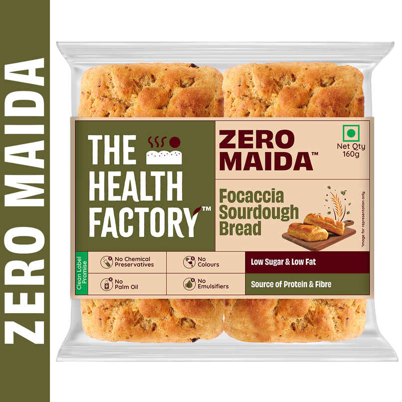 The Health Factory Zero Maida Focaccia Sourdough | Clean Label
