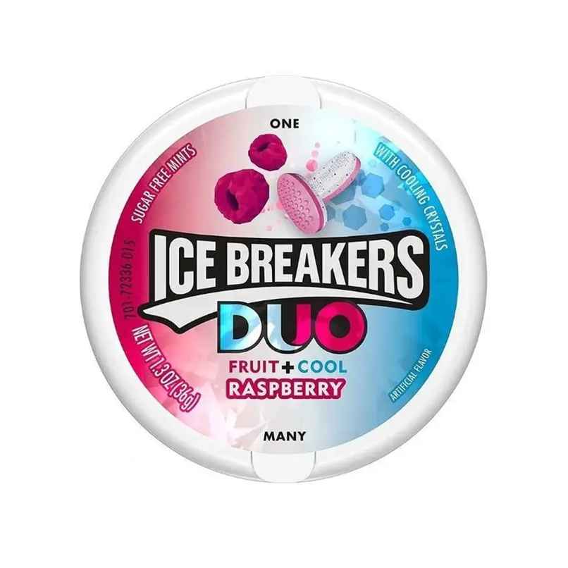 Ice Breaker Duo Fruit + Cool Mints, Raspberry