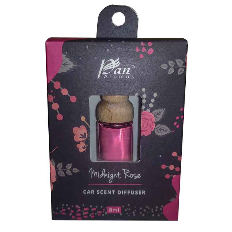 Pan Aromas Car Scent Reed Diffuser - Midnight Rose