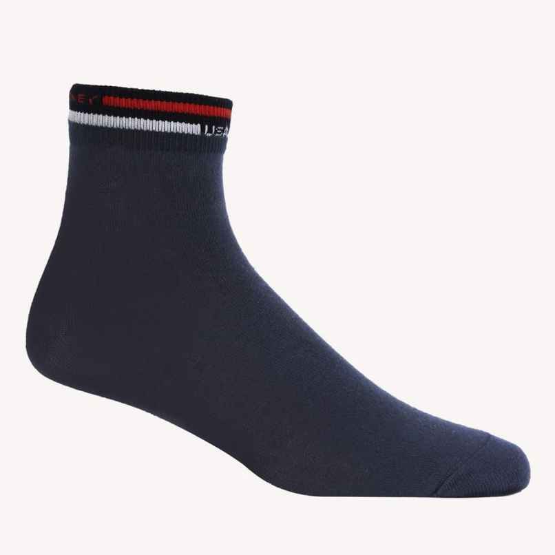Jockey Men's Solid Cotton, Elastane, and Nylon Ankle Socks | Navy - Free Size
