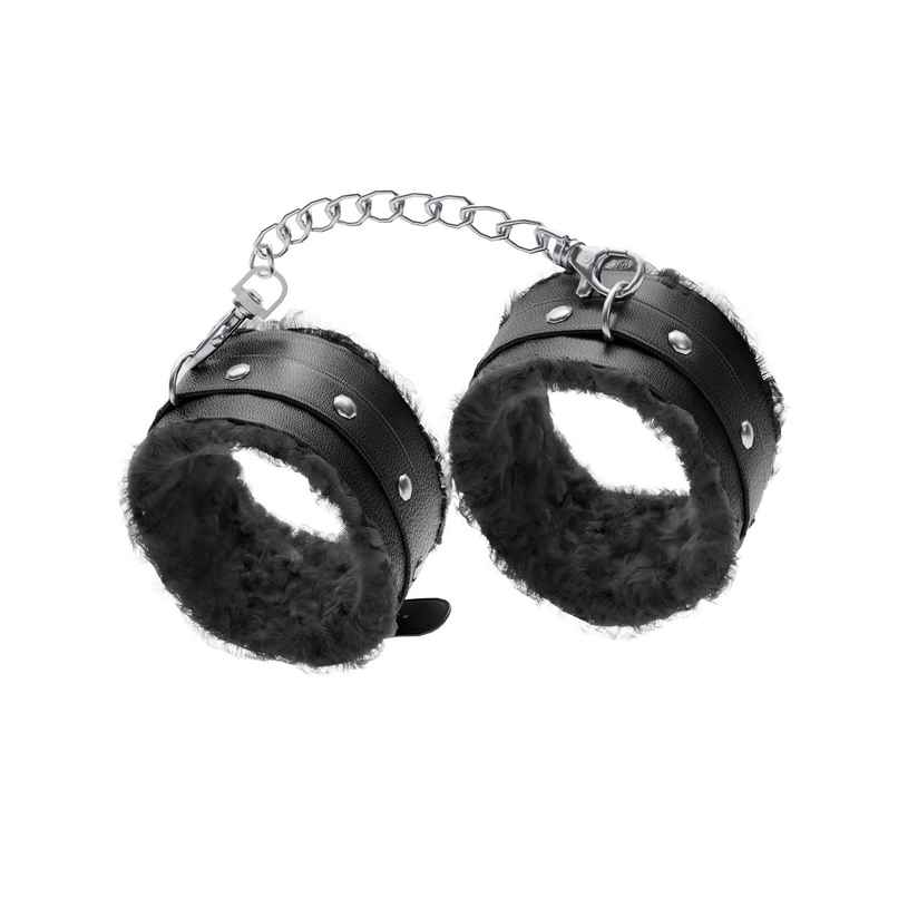 Bold Care Lockdown Hand Cuffs - Premium Quality with Adjustable Size | Soft Fur | Rust Proof