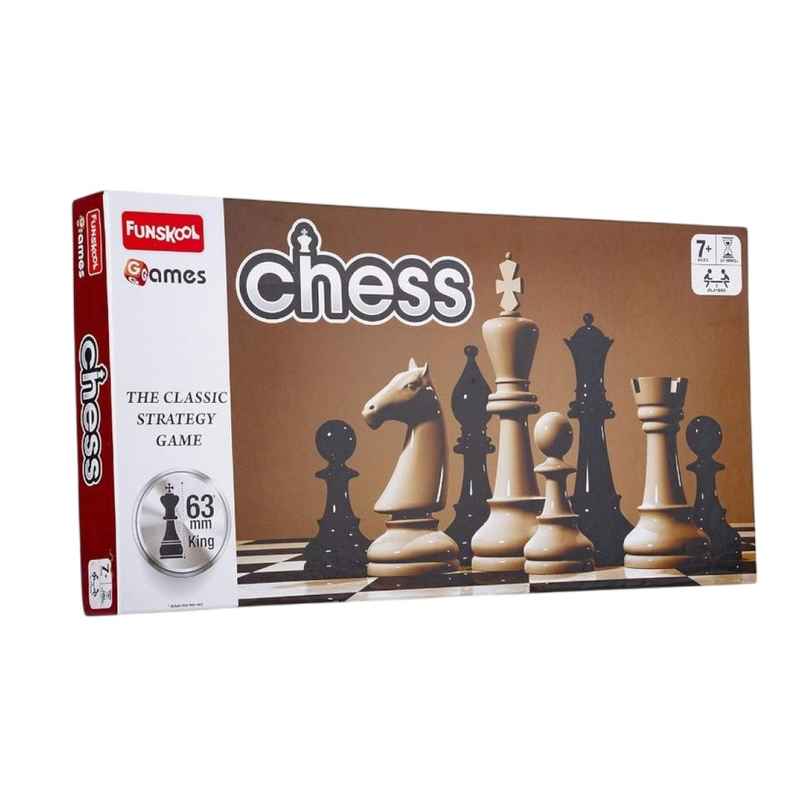 Funskool Black And White Chess Board Set | 2 Players | 7+ years