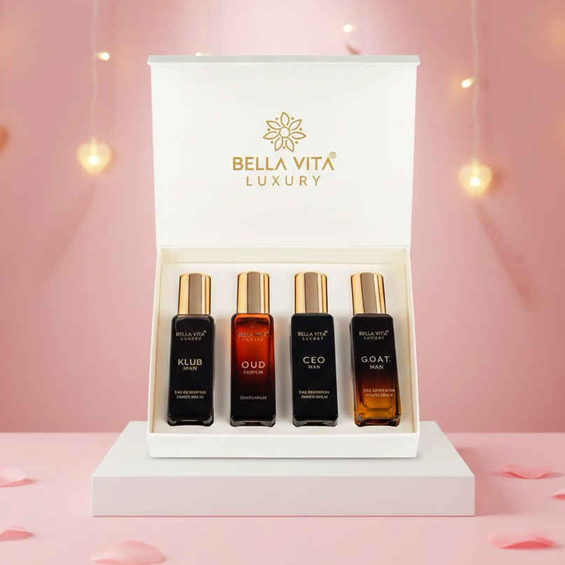 Bella Vita Organic Luxury Perfumes Gift Set For Men | Long-Lasting Signature Scents