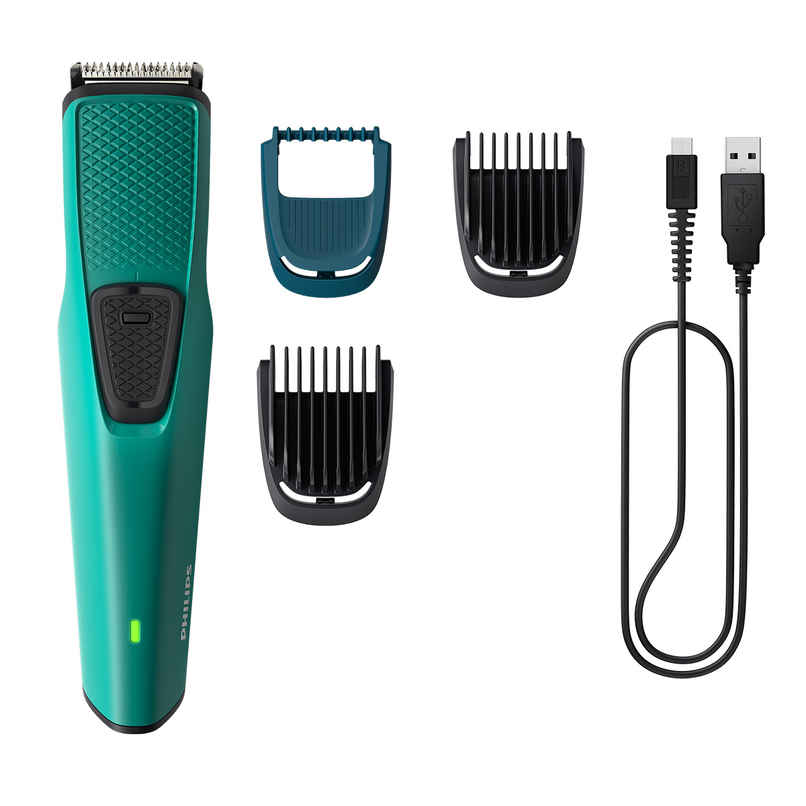 Philips SkinProtect Beard Trimmer | BT1234/18 | Self-Sharpened Steel Blades | DuraPower Tech