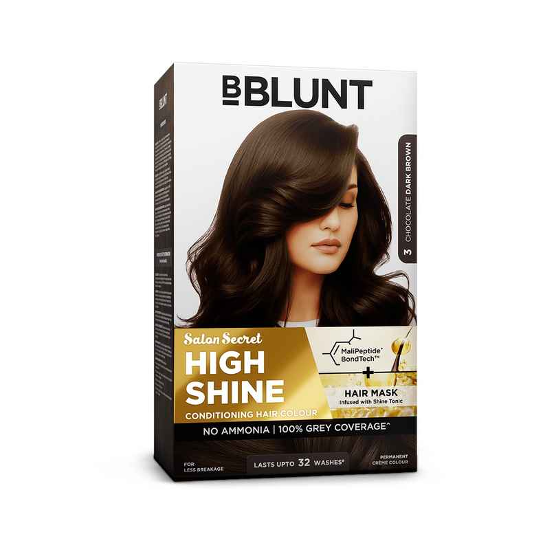 Bblunt Salon Secret High Shine Conditioning Hair Colour | Chocolate Dark Brown