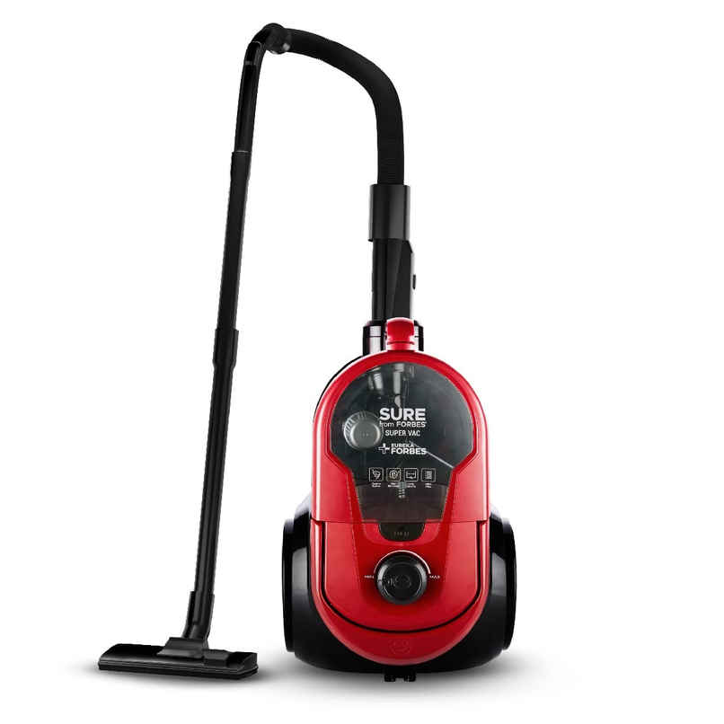Eureka Forbes Supervac 1600 Watts Powerful Suction,Bagless Vacuum Cleaner (Red)